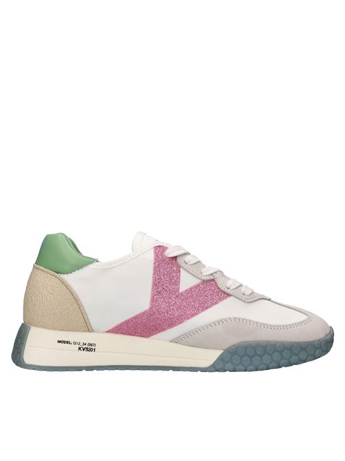 Sneakers in camoscio ecopelle e tessuto KEH NOO | S00KW9312BIANCO-MAGENTA-SKY